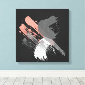 Toile élégant corail rose blanc et gris bracelet (Insitu (Plancher de Bois))