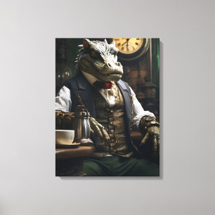 Toile Élégant Crocodile de Steampunk Crocodile Fabricant