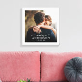 Toile Élégant Cute Photo de mariage Monsieur et Madame B (Insitu(Salon))