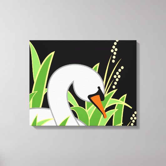 Toile Élégant cygne blanc (Recto)