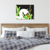 Toile Élégant cygne blanc (Insitu(Chambre))