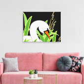 Toile Élégant cygne blanc (Insitu(Salon))