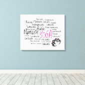 Toile Élégant décor de yoga (Insitu (Plancher de Bois))