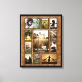 Toile Elégant Faux Bronze Black Frame Famille Collage (Recto)