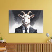 Élégant gentleman chèvre dans une scène de portrai