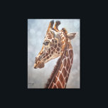 Toile Elegant Giraffe Portrait Painting Large<br><div class="desc">Printed from the original Giraffe oil on canvas painting by Sue Maas</div>