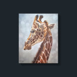 Toile Elegant Giraffe Portrait Painting Small<br><div class="desc">Printed from the original Giraffe oil on canvas painting by Sue Maas. "I have always been fascinated by the incredible grace of these iconic creatures. Back in 2002/3, whilst still living on the family farm in Zimbabwe, I had the privilege of helping to decorate a lodge in the Lowveld. There...</div>