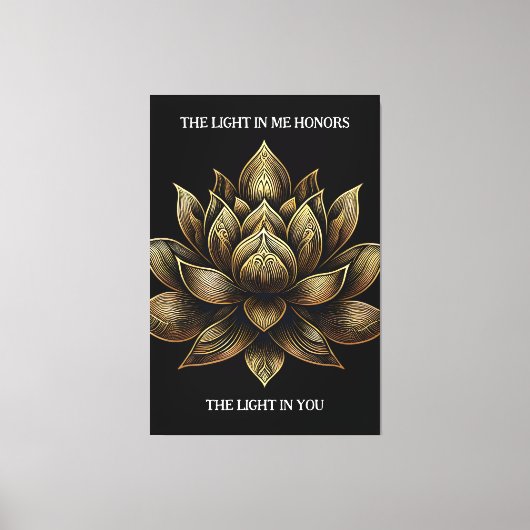 Toile Elégant Lotus Lotus Fleur La Lumière en moi ... (Recto)