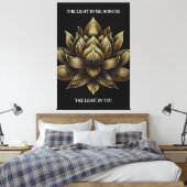 Toile Elégant Lotus Lotus Fleur La Lumière en moi ... (Insitu(Chambre))