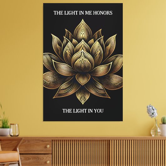 Toile Elégant Lotus Lotus Fleur La Lumière en moi ... (Insitu(Salon))