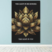 Toile Elégant Lotus Lotus Fleur La Lumière en moi ... (Insitu (Plancher de Bois))