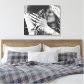 Toile Elegant Love Script Typographie Mariage Photo (Insitu(Chambre))