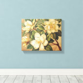 Toile Elegant Magnolia Blossoms Wall Art (Insitu (Plancher de Bois))