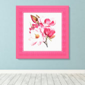 Toile Elégant Magnolias Rose (Insitu (Plancher de Bois))