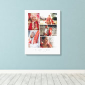 Toile Elégant Mandala Multiple Mariage Photo Collage (Insitu (Plancher de Bois))