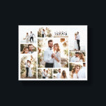Toile Élégant moderne minimaliste photo collage simple p<br><div class="desc">Élégant collage photo minime moderne simple lignes propres imprimé cadeau famille.</div>