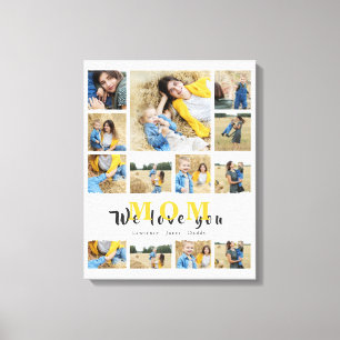 Toile Elégant monogramed Collage personnalisé nous vous 