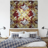 Toile Élégant motif floral Neutre couleurs or élément (Insitu(Chambre))