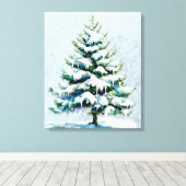Toile Élégant Nature Snowy Spruce Wall pendants (Insitu (Plancher de Bois))