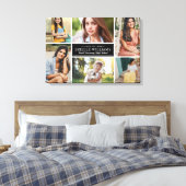 Toile Élégant noir et blanc Graduation Photo Collage (Insitu(Chambre))