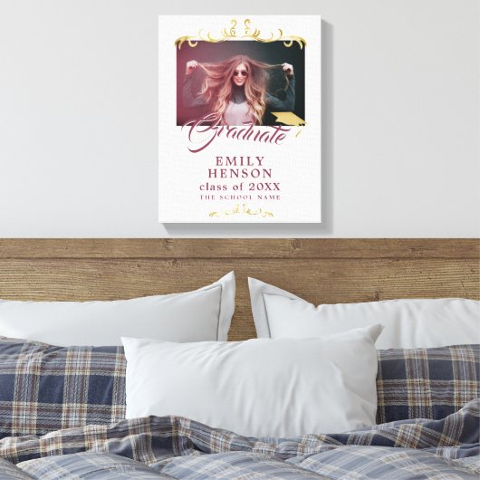 Toile Élégant or ornements Grad Photo Grad (Insitu(Chambre))