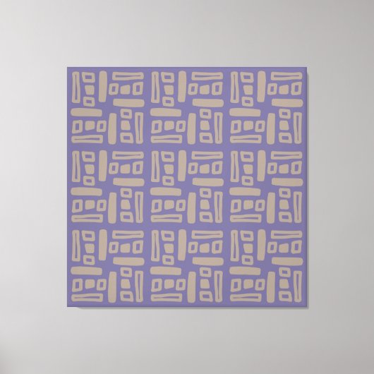 Toile Elegant Purple  Abstract Pattern (Recto)