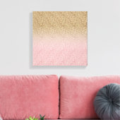 Toile Elégant Rose Gold et Parties scintillant or Sparkl (Insitu(Salon))
