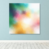 Toile Élégant rouge jaune bleu violet vert rose moderne (Insitu (Plancher de Bois))