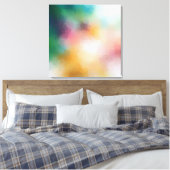 Toile Élégant rouge jaune bleu violet vert rose moderne (Insitu(Chambre))