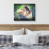 Toile Élégant script Mariage personnalisé (Insitu(Chambre))