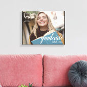 Toile Élégant Script Moderne Photo Graduate (Insitu(Salon))
