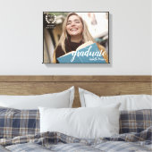 Toile Élégant Script Moderne Photo Graduate (Insitu(Chambre))