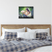 Toile Élégant script Personnalisé Mariage Canvas Imprime (Insitu(Chambre))