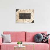 Toile Elégant Sepia Toned Cracked Stones (Insitu(Salon))