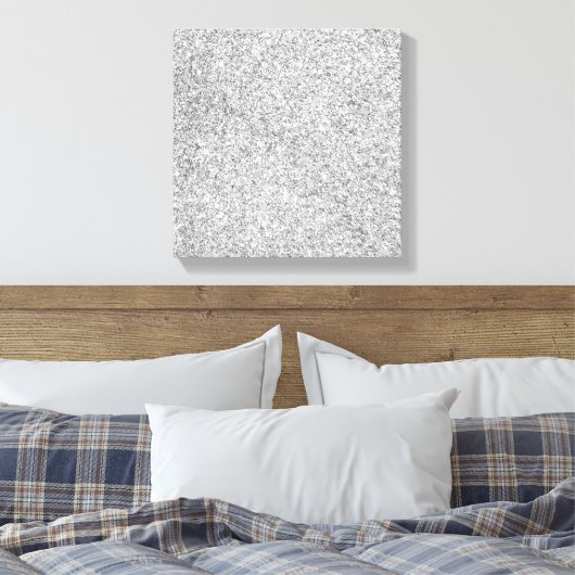 Toile Elegant Silver Glitter (Insitu(Chambre))