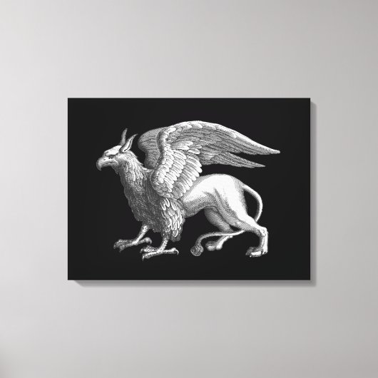 Toile Elégant Silver Grey / Grey Griffin Légendaire Bête (Recto)