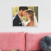 Toile Élégant tableau de mariage avec écriture Love (Insitu(Salon))