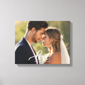 Toile Élégant tableau de mariage avec écriture Love (Recto)