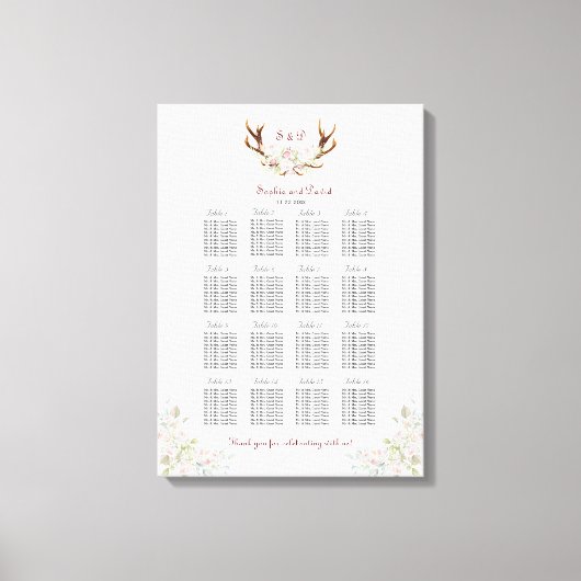 Toile Elégant tableau de sièges Fleurs roses blanches An (Recto)