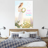 Toile Elégant Virgo Zodiac Céleste Mur Floral Art Gi (Insitu(Chambre))