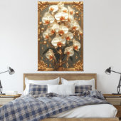 Toile Elegant White Orchid Bouquet (Insitu(Chambre))