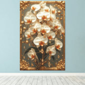 Toile Elegant White Orchid Bouquet (Insitu (Plancher de Bois))