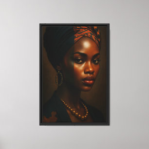 Toile Elegant Woman Portrait Canvas Art Imprimer