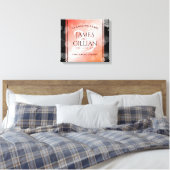 Toile Elégante 35ème anniversaire de Mariage de corail (Insitu(Chambre))