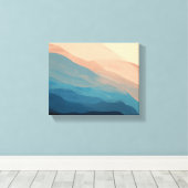 Toile Elégante aquarelle Abstraite Salon (Insitu (Plancher de Bois))