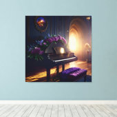 Toile Elégante Belle Splendeur Piano Room (Insitu (Plancher de Bois))