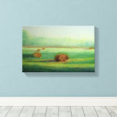 Toile Elégante campagne prairie paysage de collines (Insitu (Plancher de Bois))