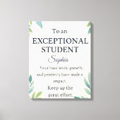 Toile Elégante carte de félicitations pour une St Except (Recto)