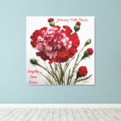 Toile Élégante et intemporelle Janvier Fleur de naissanc (Insitu (Plancher de Bois))