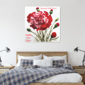 Toile Élégante et intemporelle Janvier Fleur de naissanc (Insitu(Chambre))